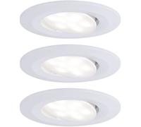 Paulmann Calla Spot LED encastrable pour salle de bains jeu de 3 18 W IP65 blanc mat