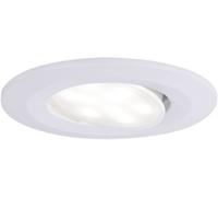 Paulmann Spot LED encastrable Calla 6 W IP65 pour salle de bains blanc mat