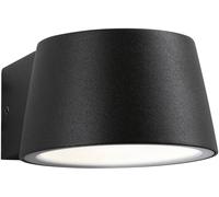 Paulmann 94452 luminaire d'extérieur LED applique ext. Capea IP44 Blanc chaud incl 1x6W éclairage ext. Noir lampe d'ext. alu. lampe de jardin 3000K