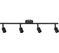 Paulmann 66758 projecteur Carolina 4 flammes max. 4x10 watts plafonnier Noir mat spot Métal GU10