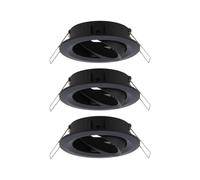 Paulmann 92487 spots encastrés Choose spot orientable max. 3x10 watts spot encastré pour plafond Noir mat lampe encastrée Alu