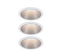Paulmann Cole Coin spot encastré 3x6.5 W blanc-argenté 93410