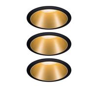 Paulmann Cole Spot Led, Doré-Noir, Lot De 3