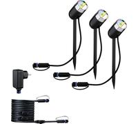 Paulmann colour Spot Pike Set RGBW Zigbee 94284 Système d'éclairage Plug&Shine ZigBee LED 4.5 W blanc chaud anthracite