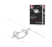 Paulmann CorDuo 94415 Spot LED rond Mac DC avec 1 x 4,5 W extensible Chrome mat, câble métallique chromé 3000 K