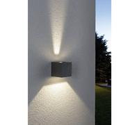 Paulmann 18000 Kit Spot en saillie spécial Cybo LED 2x3W, 230V, IP65, carré, 80x80mm, Gris, Alu