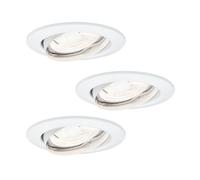 Paulmann de Plafond Lampes Encastrées Ensemble LED Pivotant 3x425 Lumen 3x6, 5W