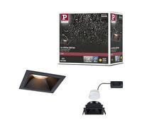 Paulmann EBL, kit Cole Coin 3StepDim fixe 2700K noir | Spot encastré pour 230 V, IP44, dimmable avec un interrupteur, lumière blanche chaude, 470 lm