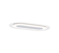 Paulmann EBL Set Whirl ovale LED 1 x 7,2 W 230 V 115 x 230 mm Aluminium torsadé/satellite aluminium/acrylique