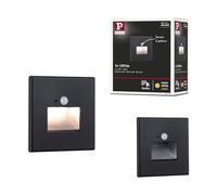 Paulmann Spot LED mural encastré Edge Quadro avec détecteur de mouvement – Noir