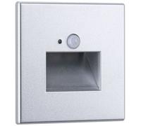 Encastré mural LED Edge Quadro carré 80x80mm 1,2W 25lm 230V 2700K Chrome mat Chrome mat G