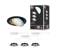 Paulmann ENC Kit Aumus orientable 3Stepdim LED 3x750lm 2700-6500K 5W 230V Noir mat 92258