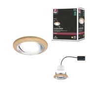 Paulmann ENC Kit Lanati Coin orientable LED 1x6W 470lm 230V Bois Alu 92240