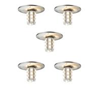 Paulmann Étoile Lampes Encastrées Set Rond LED 5x1W 7VA 230/12V G4 40mm Fer