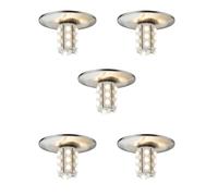Paulmann Étoile Lampes Encastrées Set Rond LED 5x1W 7VA 230/12V G4 40mm Fer