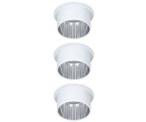 Paulmann Gil plafonnier 3x6 W blanc-fer 93385