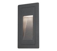 Paulmann Luminaire d'extérieur LED encastré mural 94382 IP65 3000K 105x60 mm carré Noir 1x4 W