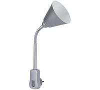 PLM 95429 - Lampe à prise directe Junus, E14, flexible, grise