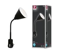 Paulmann Junus Lampe à fiche secteur Avec bras flexible Lampe enfichable Noir