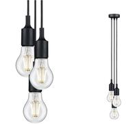 Paulmann Ketil 50382 Luminaire à suspendre LED E27 noir