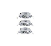 Paulmann - Kit De 3 Bagues Nova Mini Orientables Ã Encastrer Chrome - Gris Gris