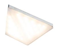 Paulmann Kite 92031 Lampe LED rectangulaire pour meuble en aluminium brossé 8 VA 230/12 V 149 x 143 mm 1 x 6,2 W 2700 K
