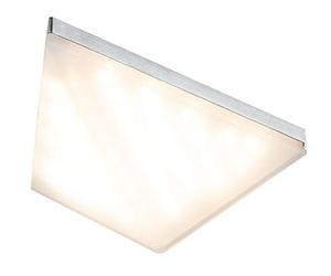 Paulmann Kite 92031 Lampe LED rectangulaire pour meuble en aluminium brossé 8 VA 230/12 V 149 x 143 mm 1 x 6,2 W 2700 K