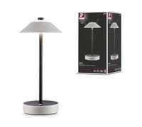 Paulmann lamp à poser mobile Pellini LED White dim 3W USBC Beige Cuir PU Métal 71174