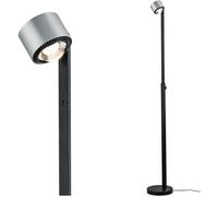 Paulmann Lampadaire LED Aldan, dimmable, noir, Salon / Salle à manger, Aluminium, Moderne, Lampadaire LED