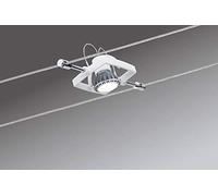 Paulmann Lampe A++ à E, 941.50 Wire System Set Tech max. 7 x 10 W GU5, 3 230/12 V 80 VA 94150 Plafonnier LED, métal, GU5.3, blanc, 1000 x 16 x 10 cm