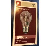 PAULMANN Lampe Halogène 105W E27 230V Dimmable 1900 Lumen Clair 400.17 Neuf