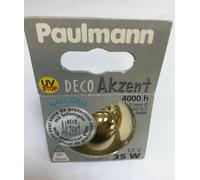 Paulmann Lampe Halogène DECO Akzent Or 12V 35W FLOOD 38° GU5.3 832.73