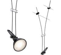 Paulmann Système de câbles Spot individuel Comet 94489 DC 12V max. 50W GU5,3 Noir Mat sans ampoules