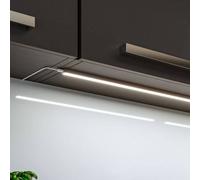 Paulmann Lampe sous meuble Inline Kit de démarrage 2 pièces chrome 55 cm 830 Inline, dimmable, argenté, Cuisine, Aluminium, Lampes sous meuble