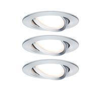 Paulmann 93487 Nova Spot encastrable jeu de 3 LED LED 18 W Aluminium (tourné)