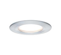 Paulmann Lampes Encastrées Set Nova Coin Rond Rigide LED 1x6, 5W 2700K 230V Alu