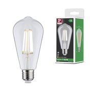 Paulmann LED Efficient-Line ST64 E27 4 W 3 000 K clair | Lumière chaude à 3000 K, 840 lm, en verre haut de gamme, une lumière qui ménage les yeux, longue durée de vie