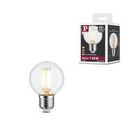 Paulmann LED Filament G60 E27 7 W, dimmable, 2700 K, transparent | Dimmable avec des variateurs universels, une lumière qui ménage les yeux, durée de vie de 15 000 heures