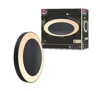 Paulmann LED Plafonnier Smart Home Zigbee 3.0 Circula Capteur crépusculaire respectueux des insectes IP44 rond 320 mm Tunable Warm 14W 880lm 230V anthracite matière plastique 94525