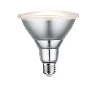 Paulmann LED réflecteur PAR38 E27 13,8 W 3 000 K, dimmable, argent | Idéal pour créer des accents lumineux, lumière dirigée, une lumière qui ménage les yeux, durée de vie de 15 000 heures
