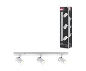 Paulmann Licht 66713 Spots Zyli, IP44, max. 3x10W, GU10, Blanc/Chrome, 230V, Métal