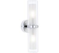 Paulmann Luena Eclairage LED pour pièce humide E14 chrome, verre