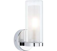 Paulmann 71076 Applique Selection Bathroom Luena IP44 E14 230V max. 20W gradable Chrome, Verre luminaire de salle de bain une flamme