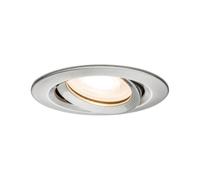Paulmann Spot encastrable pour salle de bains Nova 93662 – GU10/GU5.3 35 W – fer brossé