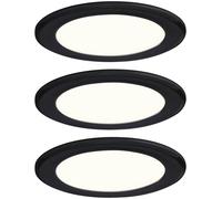 Paulmann Luminaire pour armoire LED LED 2.5 W blanc chaud noir (mat)