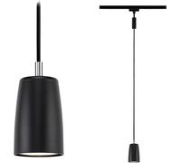 Suspension sur rail Cover noir URail IP20 GU10 10W Ø.6,5 x H.122,3cm Paulmann