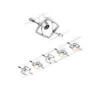 Paulmann Mac système de câbles 5x10 W chrome 94430