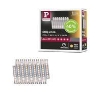 Paulmann MaxLED 1000 ruban LED 2,5 m 2 700 K 18 W argent | Dimmable, autocollant, découpable à la longueur souhaitée, pour des applications variées