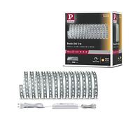 Paulmann MaxLED 500 kit de base 5 m blanc chaud 2700 K 30 W argent | KIT COMPLET - Kit complet prêt à l'emploi comprenant des rubans LED et un bloc d'alimentation