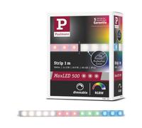 Paulmann MaxLED 500 Stripe 1 m RGBW IP44 argent | Bande individuelle pour compléter les kits de base MaxLED, changement de couleurs RGBW, indice de protection IP44